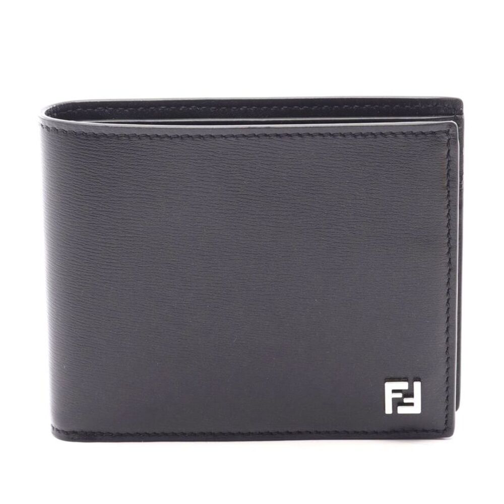 Fendi Squared FF Leather Wallet Black